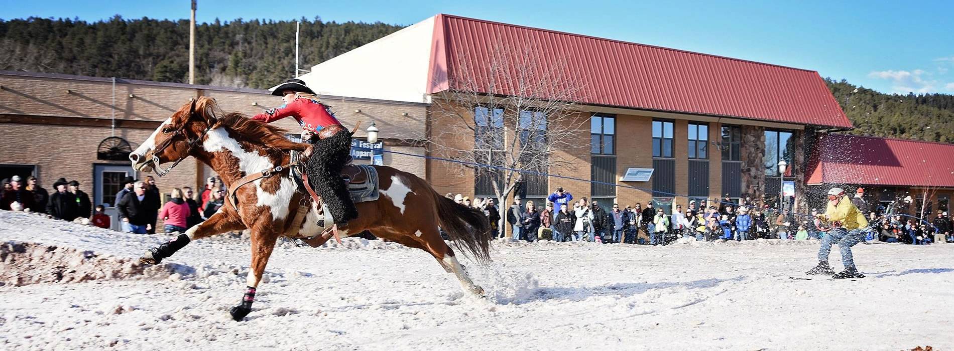 Sundance, WY Skijoring Sundance WinterFest Skijoring